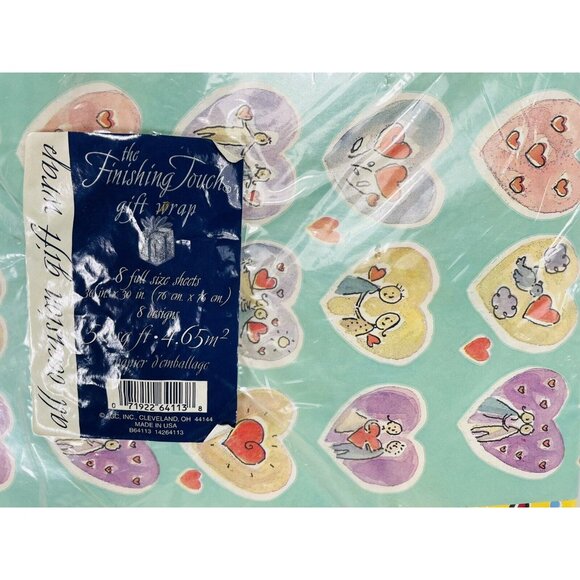 Finishing Touch AGC All Occasion 8 Full Sheets 50 sq.ft Wrapping Paper Vintage - Picture 2 of 10